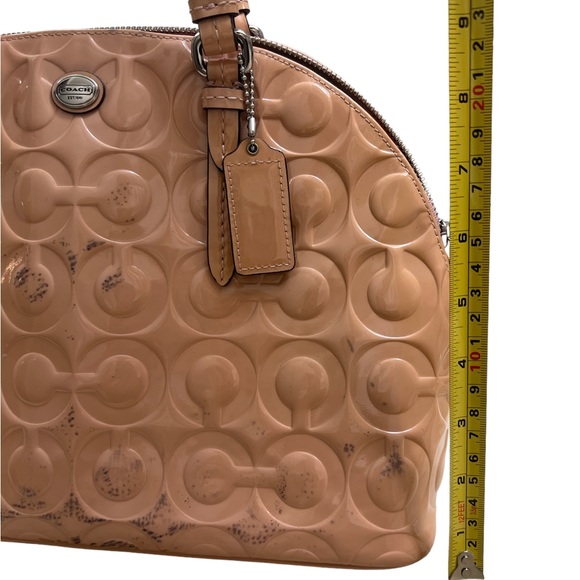 Coach signature Debossed Patent Leather Mini Satchel Crossbody bag - Picture 15 of 16